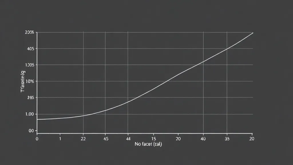 A technical 2D plot showing two lines diverging: training lo